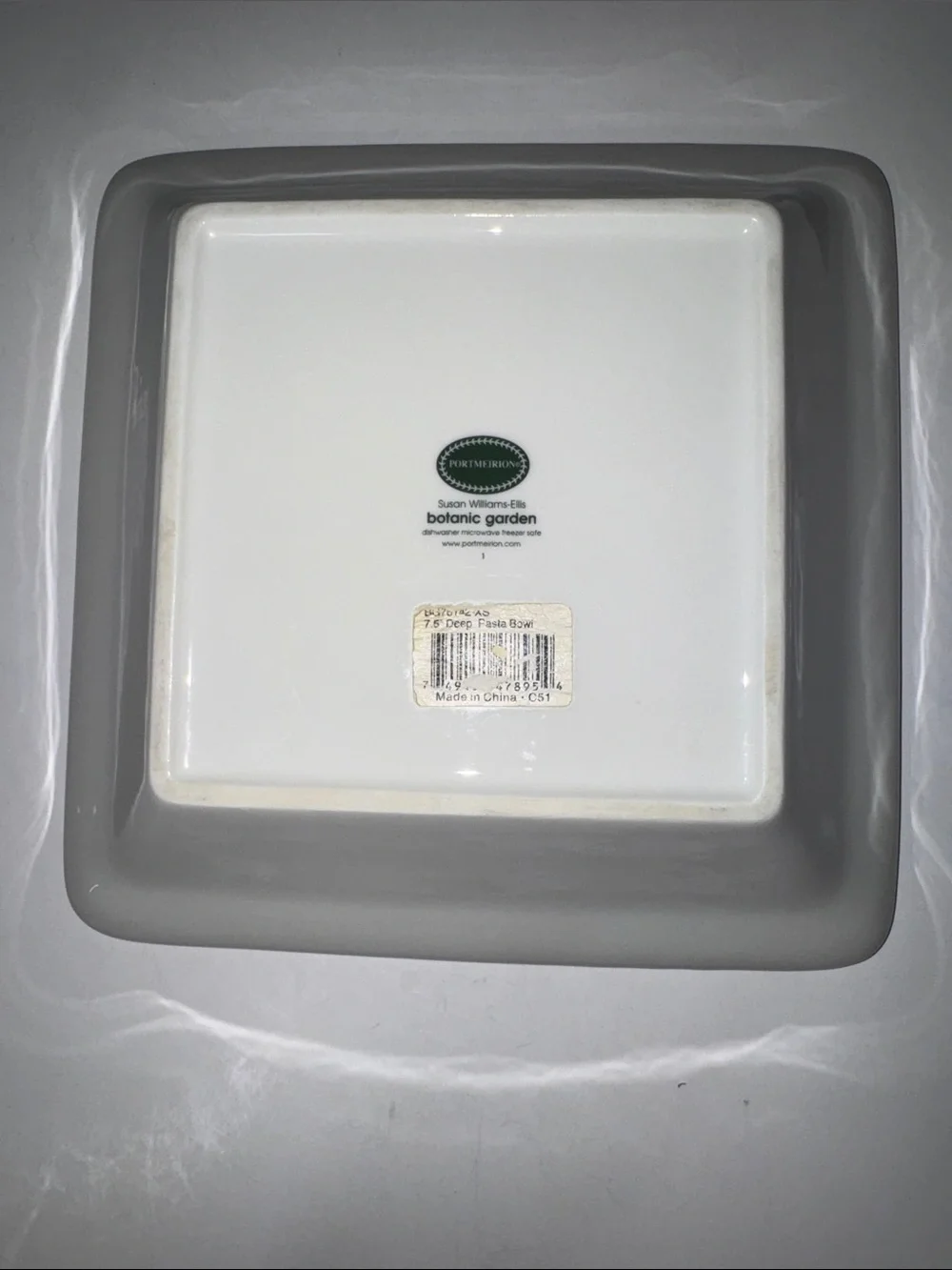 Portmeirion Botanic Garden 7.5-inch square serving bowl 